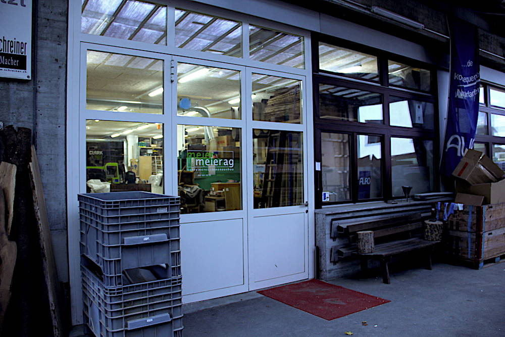 Hanro, Eingang Schreinerei